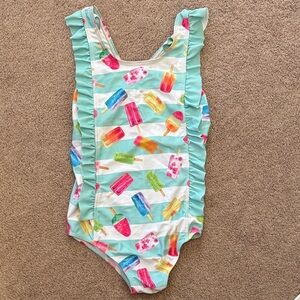 Colorful Popsicle Print Kids Swimsuit